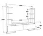 Hanah Home Ava Soporte para TV Blanco y Roble
